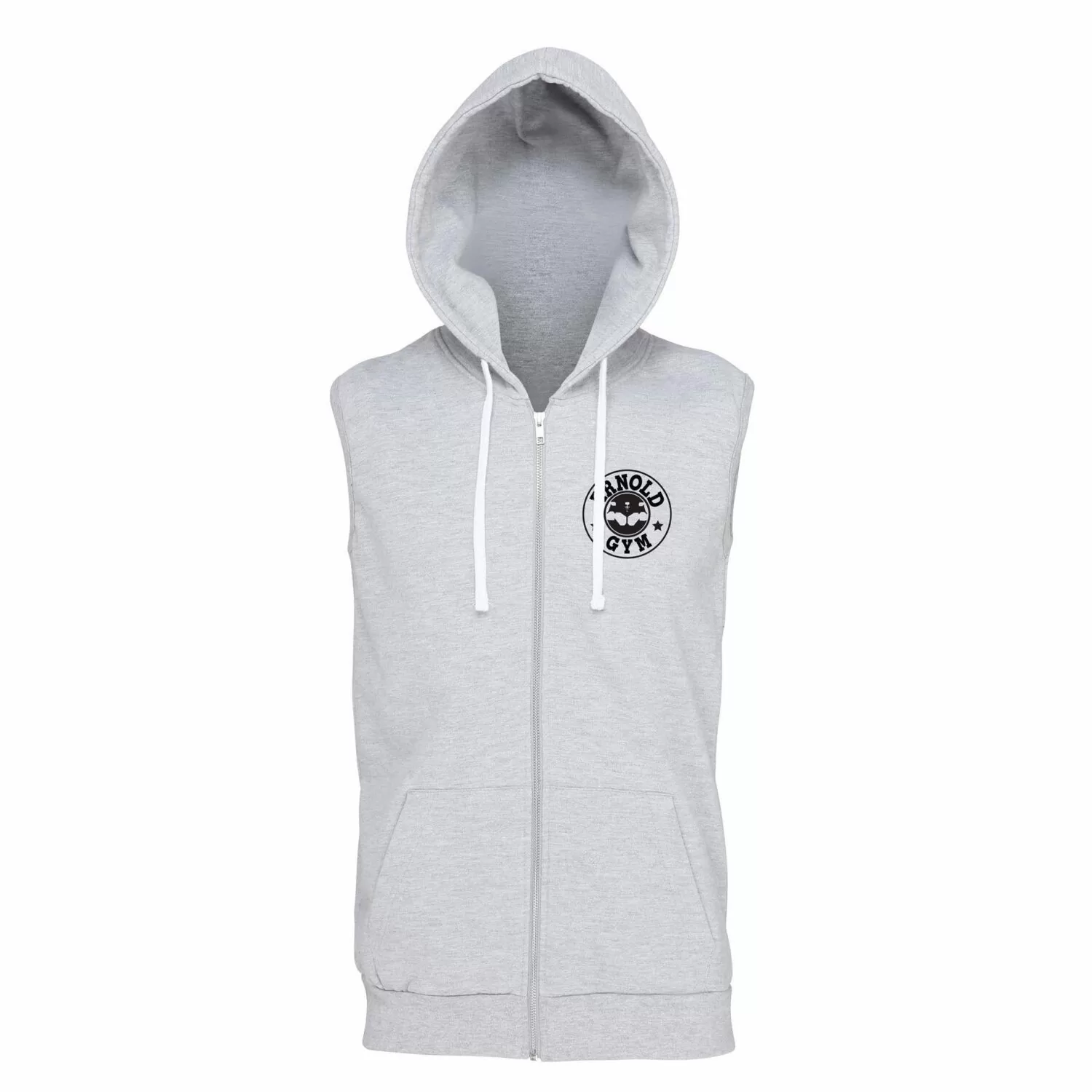 Grey sleeveless deals hoodie