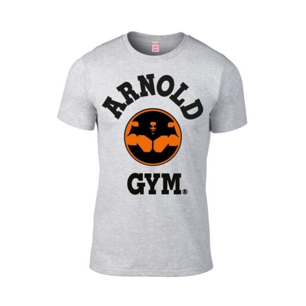 muscle iconic logo grey t shirt