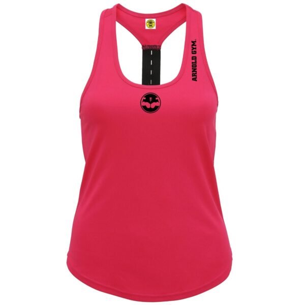 women's performance fitness vest - hot pink vest