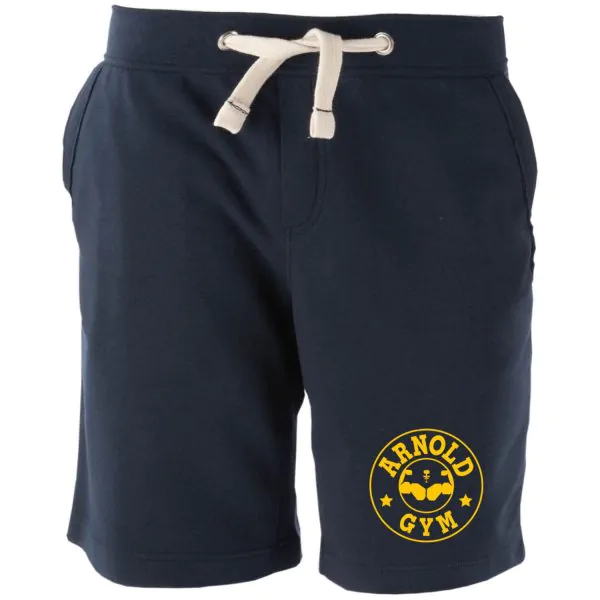 mens bodybuilding gym sport navy jogger shorts