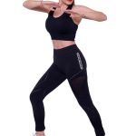 0000480 core seamless sports bra high waisted black leggings suit