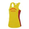 0000488 push your limits fitness sports racer back gold yellow red tank