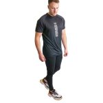 0000493 stripe embossed fitness training muscle fit top