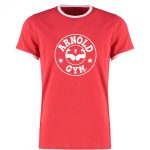 0000521 bodybuilding muscle workout training arnold gym classic logo redwhite ringer t shirt scaled