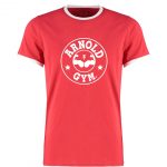 0000521 bodybuilding muscle workout training arnold gym classic logo redwhite ringer t shirt scaled