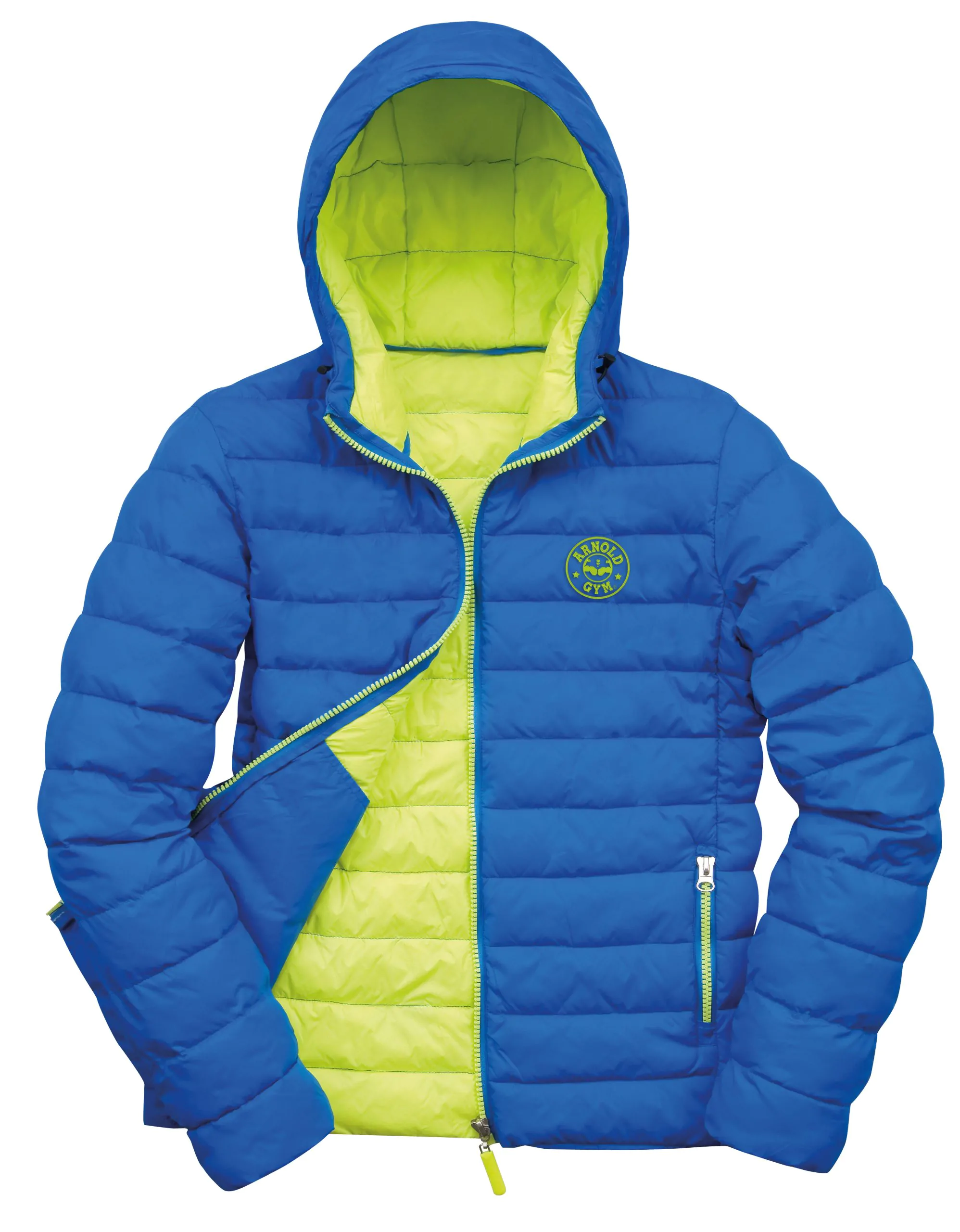 AG Puffer Blue Jacket-arnold gym AG Puffer Blue Jacket-arnold gym