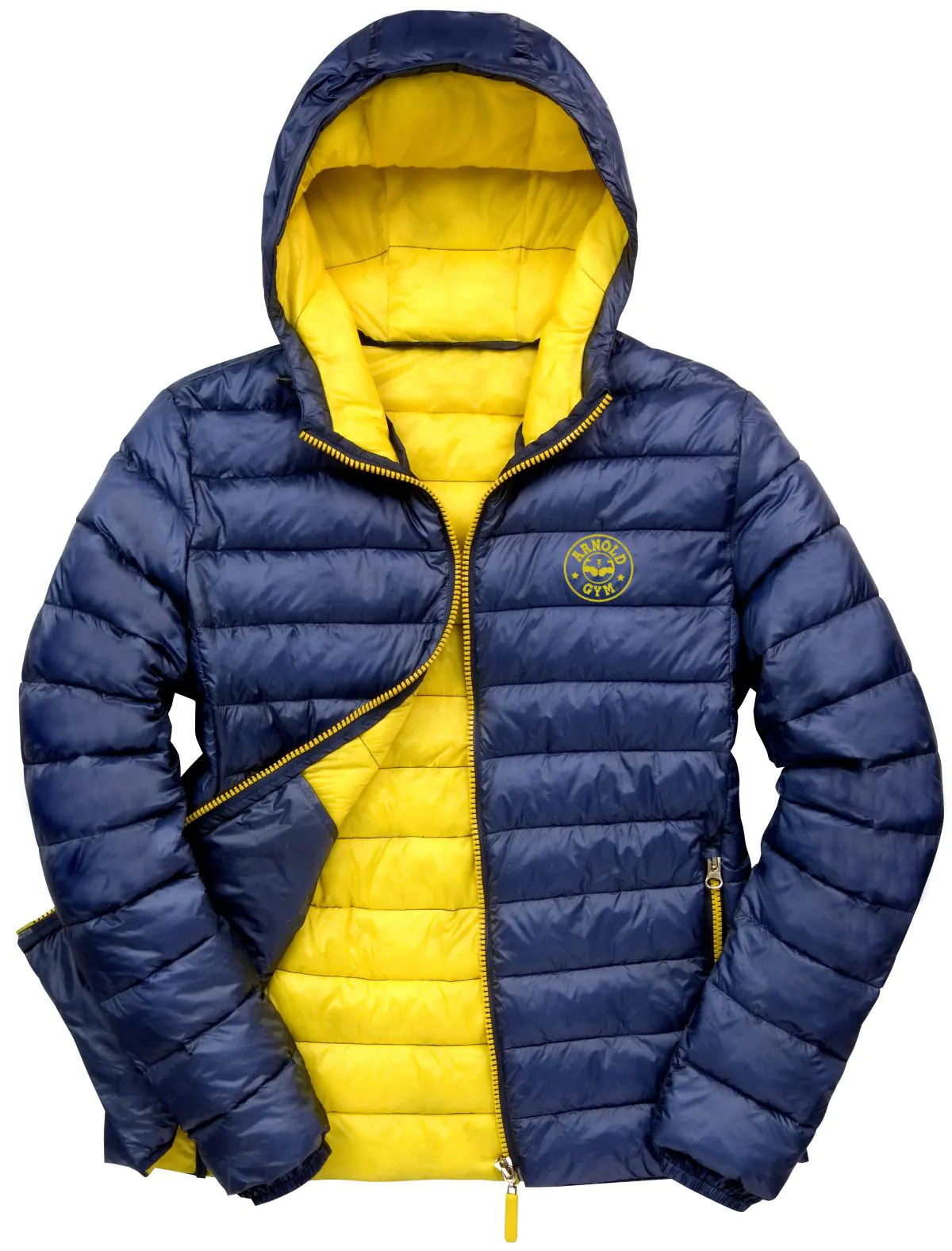 AG Puffer Navy Jacket-arnold gym
