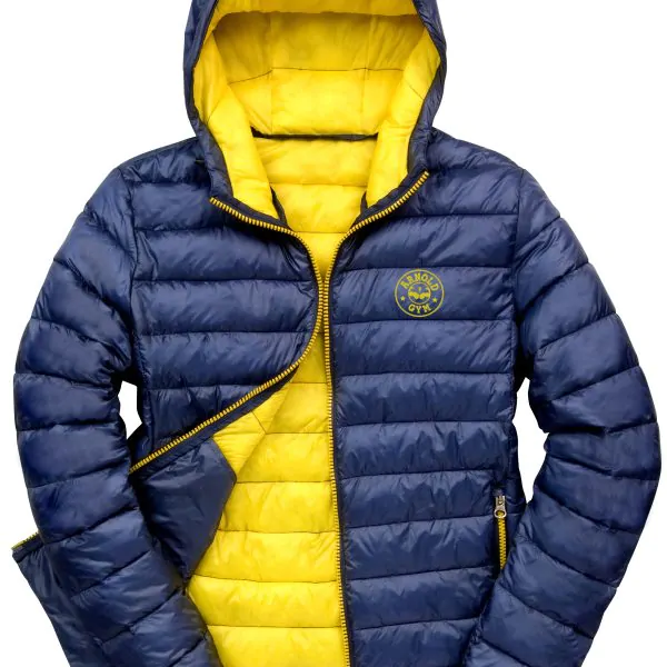 AG Puffer Navy Jacket-arnold gym