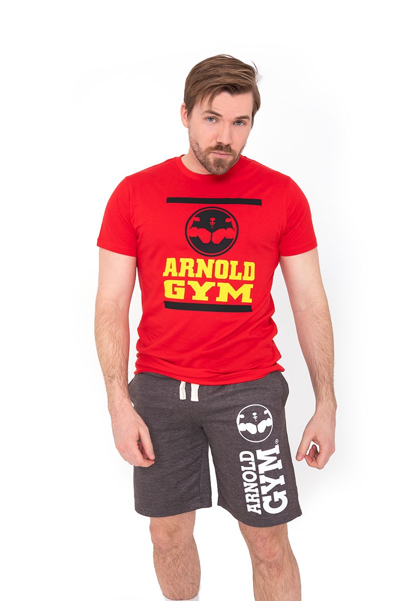 Arnold Gym Victory Workout Sports Charcoal Short Design