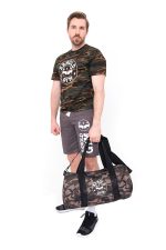 Camouflage Predator Arnold Gym Bodybuilding Workout Gym Barrel Bag