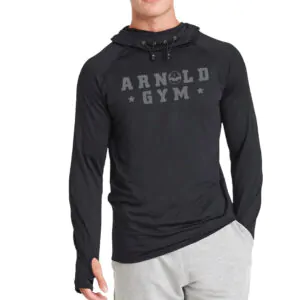 Men's Athletic Training Hoodies - black - arnold gym
