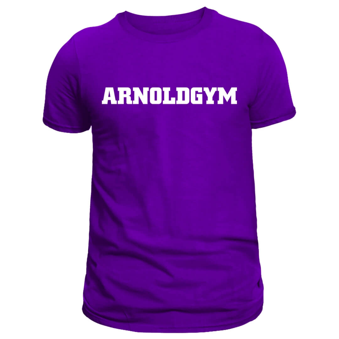 dutch gym t-shirt - arnold gym-purple