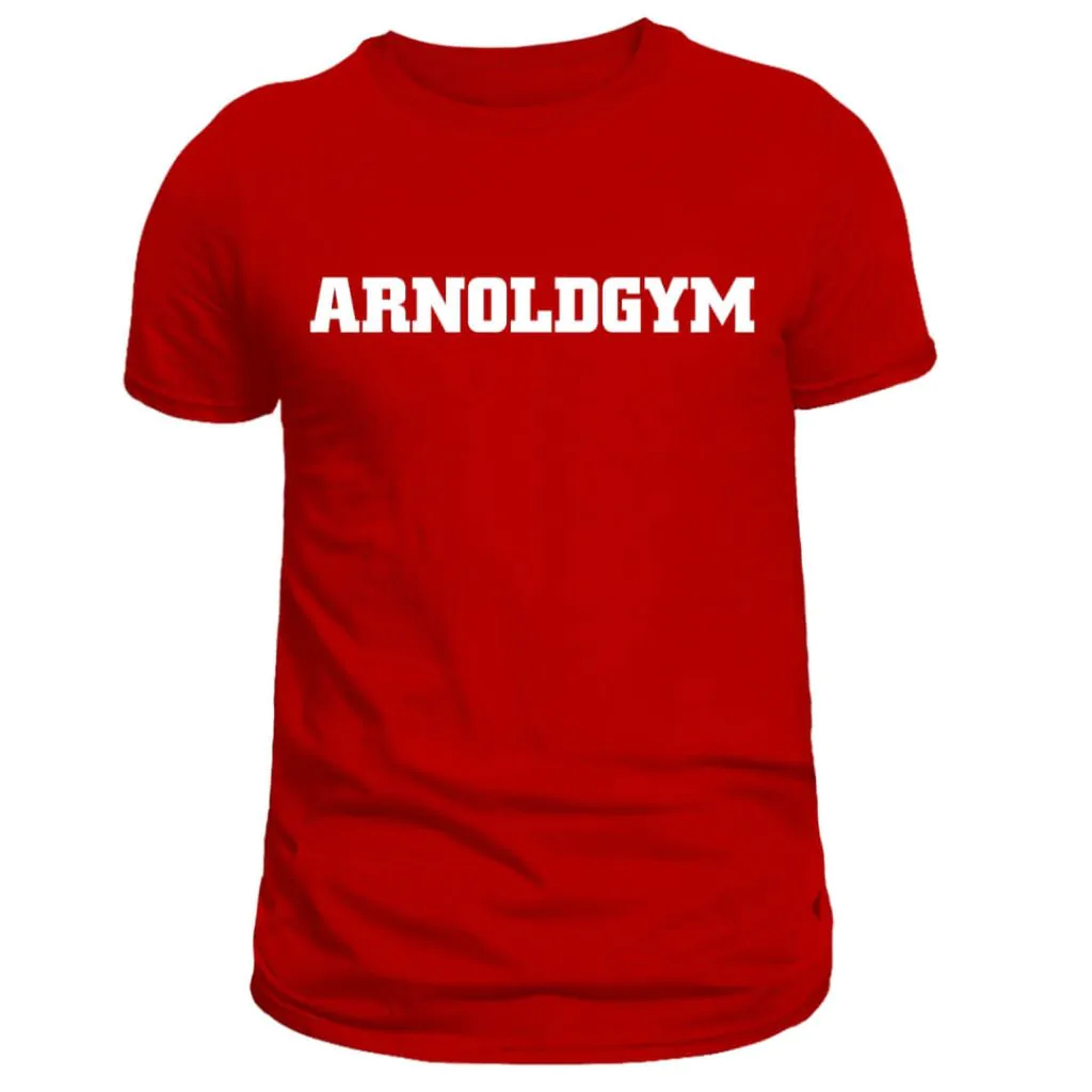 dutch gym t-shirt - arnold gym-red
