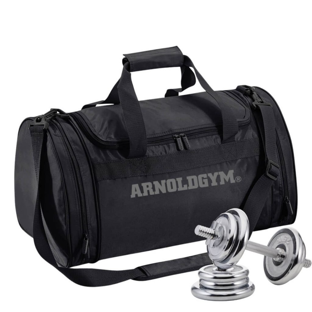 Essentials Sports Barrel Bag-essential gym bag black - arnold gym