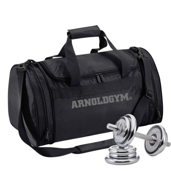 Essentials Sports Barrel Bag-essential gym bag black - arnold gym