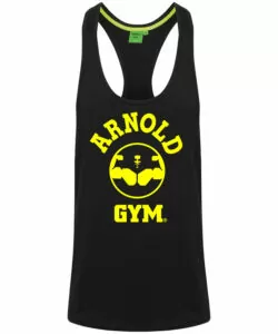 Arnold Gym Legend Workout Stringer Vest Black