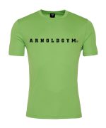 Arnold Gym active fitness cool top lime green