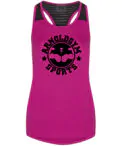 women gym vest yank arnold gym wear pink tank arnold pose