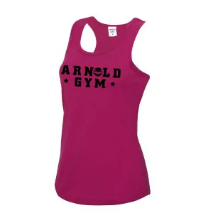 women activewear gym vest workout vest arnold gym pink sportswear top