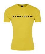 Arnold Gym active fitness cool top YELLOW