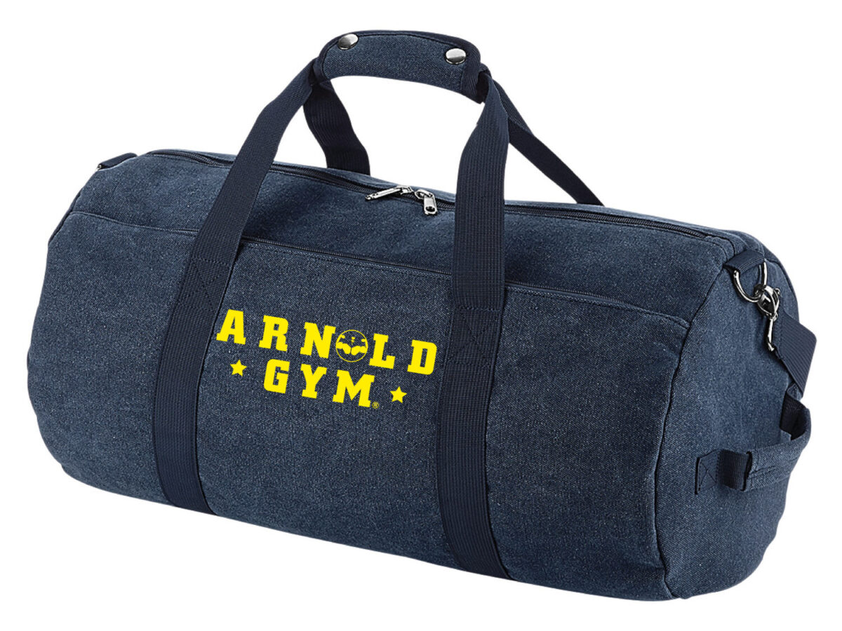 Vintage Barrel Gym Bag, Fitness Workout Barrel Bag