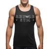 arnoldgym dry fit top basic muscle cut in black 2