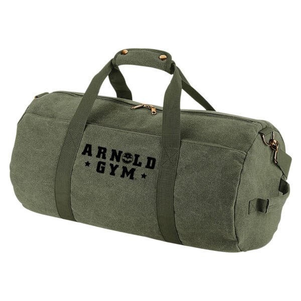gym barrel bag arnold gym wear green