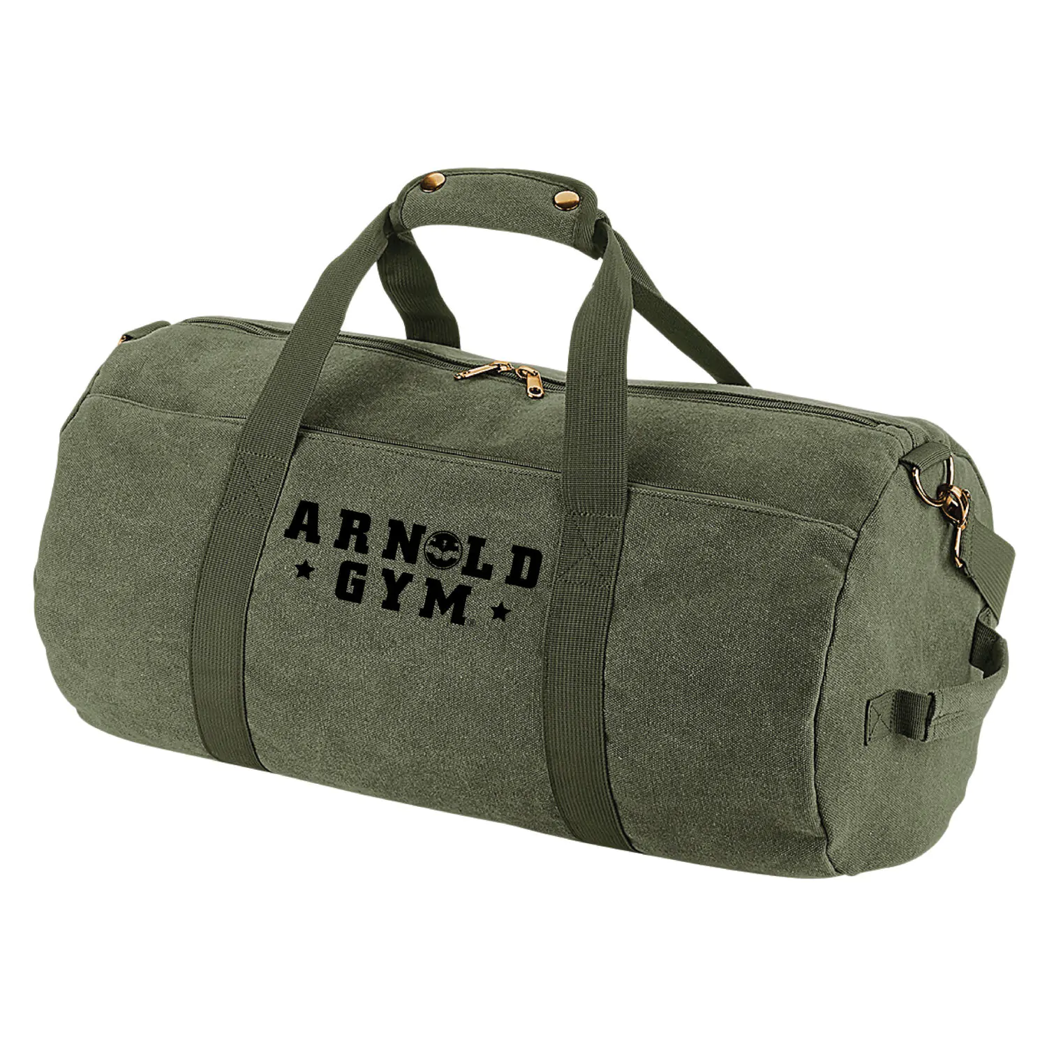 vintage gym barrel bag arnold gym wear green