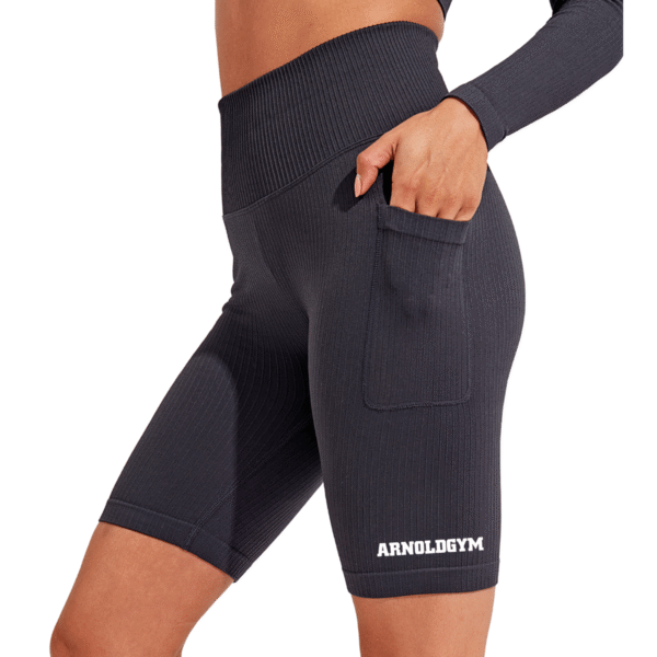 womens shorts arnold gym charcoal 