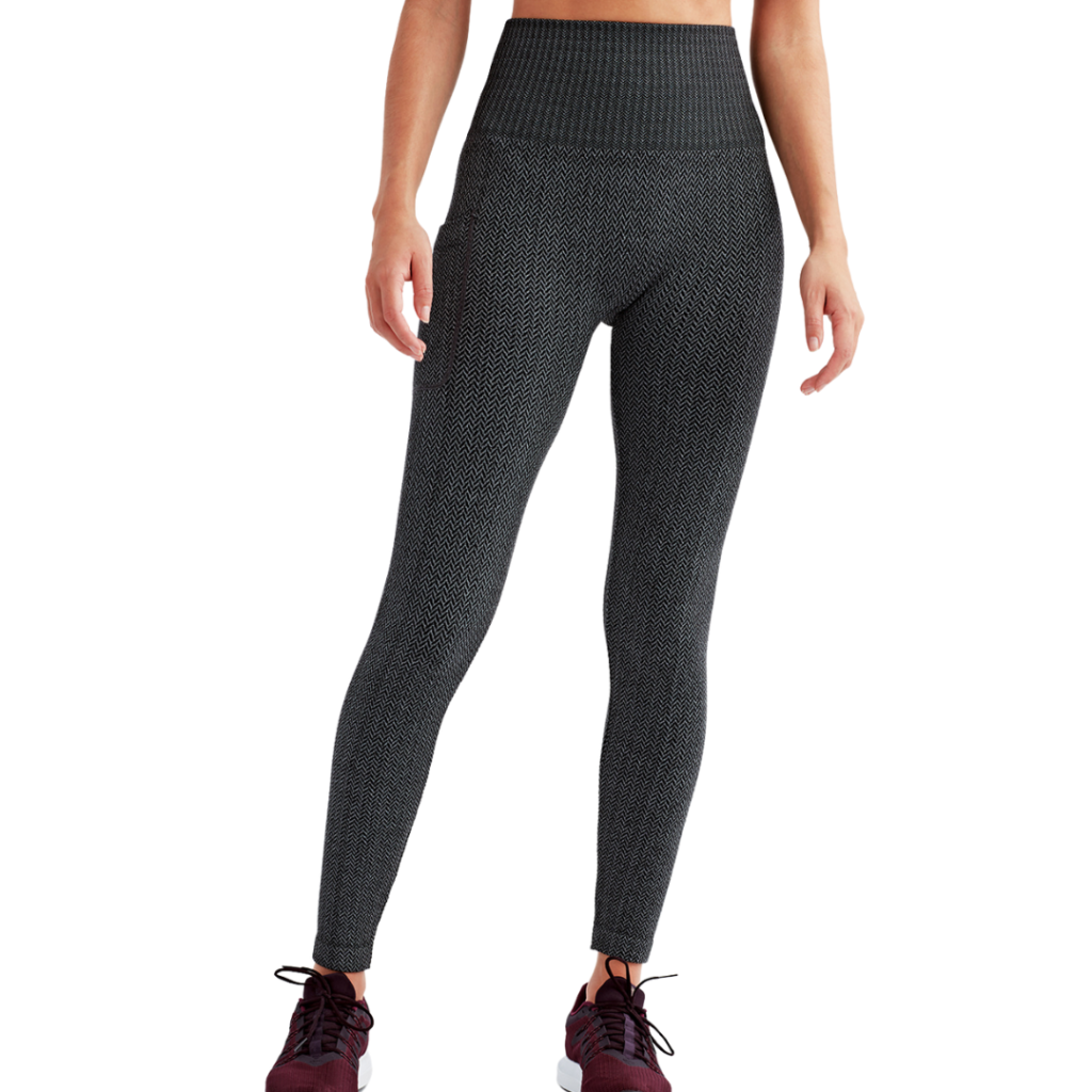 Arnold Gym Women's Charcoal High Waisted Knitted Sports Leggings