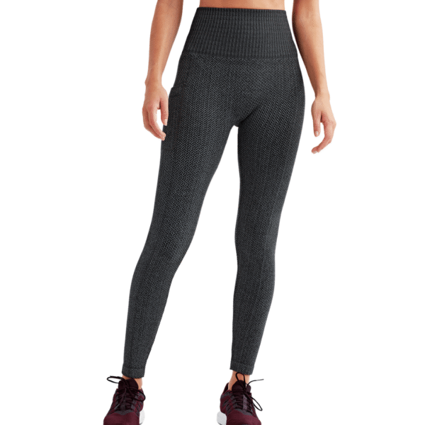 Arnold Gym Women's Charcoal High Waisted Knitted Sports Leggings