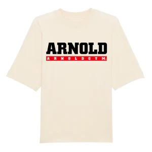 arnold old school body building t shirts natural top