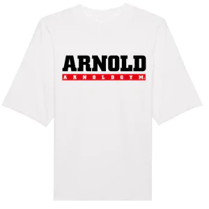 arnold old school body building t shirts white top