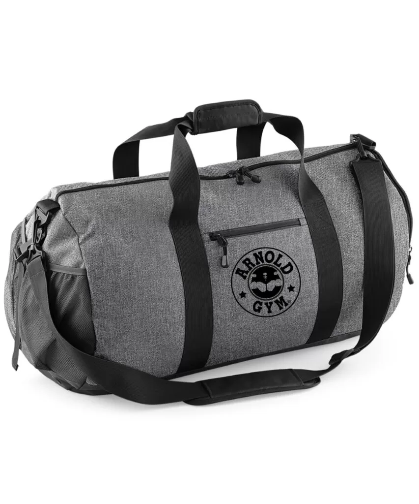 athletic bodybuilding bag grey marl arnold gym
