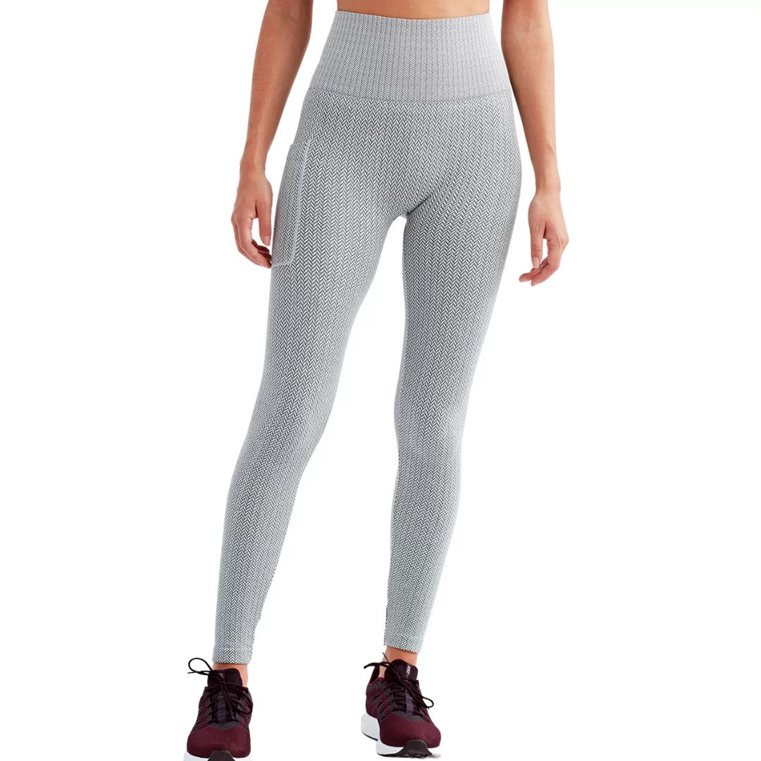 Gymshark Fit Seamless Legging XS- Charcoal/White, Women's Fashion