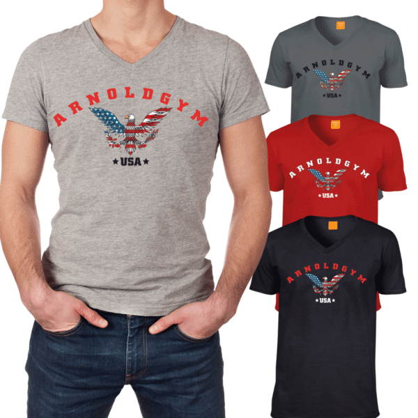 ARNOLD GYM AMERICAN EAGLE T SHIRTS ALL