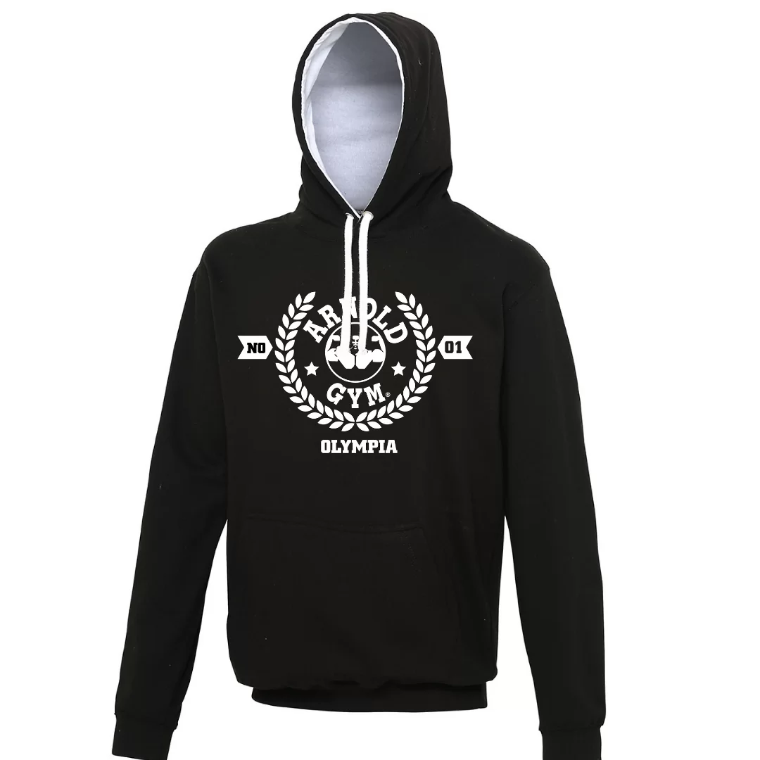 arnold gym olympia black hoodie side2