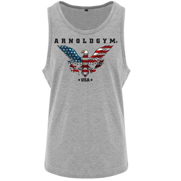 american eagle icon vest grey arnold gym