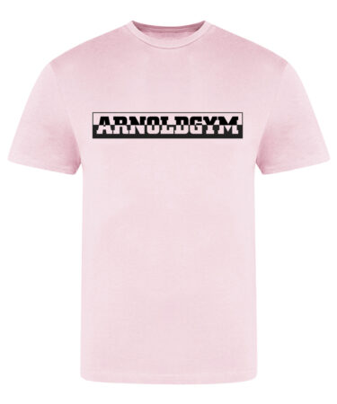 irresistible gym t shirt arnold gym pink