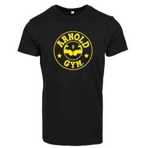 ARNOLD GYM ICONIC LOGO BLACK T SHIRT