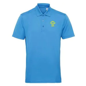 performance polo shirt blue