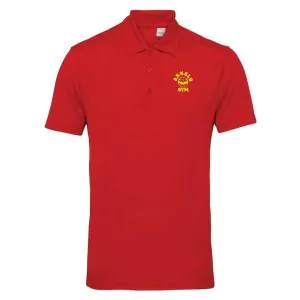 performance polo shirt red