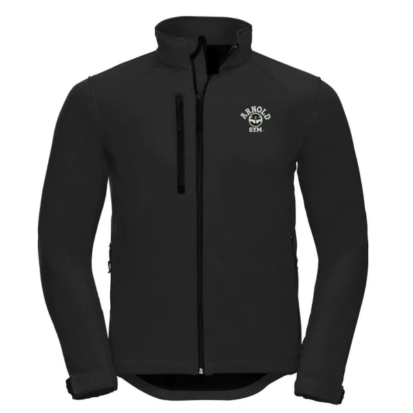 fitness softshell jacket black - arnold gym