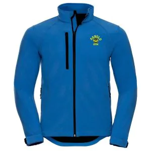 fitness softshell jacket blue - arnold gym