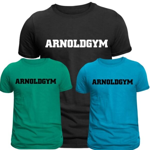 Arnold Gym Men's Dutch Series Gym T-shirt Pack Green Blue Black