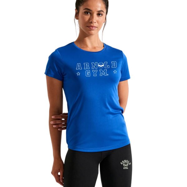 Arnold Gym Women's Blue Essential Training T-shirt