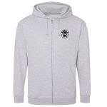 Arnold Gym Lift Club Zip Hoodie-h grey -front