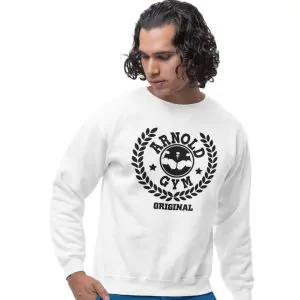 ARNOLD GYM ORIGINAL SWEATSHIRT-white