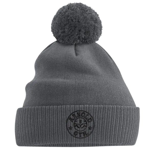 organic cotton arnold gym beanie-grey