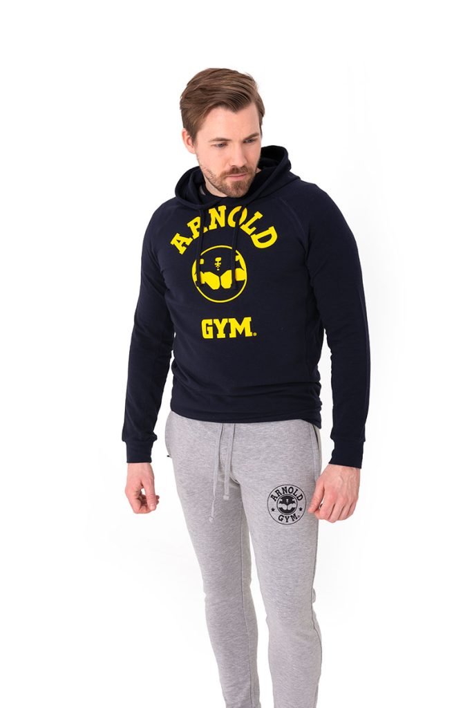 best men's gym wear UK - Hooded gym t-shirt - Arnold Gym